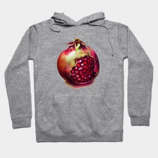 Pomegranate Seeds Shining like Jewels Hoodie